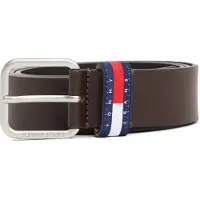 Tommy Hilfiger Tommy Jeans Ryan Logo Keeper Leather Belt
