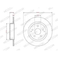 FERODO Bromsskiva DDF3177C, 2 Stycke