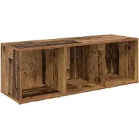 vidaXL TV-bänkset 2 pcs Gammalt trä 107 x 35 x 37 cm Konstruerat trä