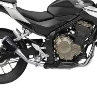 Leovince Lv-10 Black Edition Honda Cb 500 F 16-19/cb 500 F Abs 17-18/cb 500 X 17-18/cb 500 X Abs 17-18 Icke-homologerad Slip-on Ljuddämpare