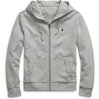 Ralph Lauren för män. 710888282003 Grå dubbel stickad sweatshirt (S), Casual, Bomull