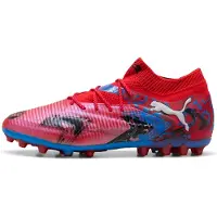 Puma Future 8 Ultimate MG Playmaker - Röd/Svart/Blå/Rosa Pixel - Multi Ground (MG), storlek 42½