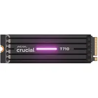 Crucial T710 - SSD - krypterat - 2 TB - inbyggd - M.2 2280 - PCI Express 5.0 (NVMe) - TCG Opal Encryption 2.01 - integrerad kylfläns