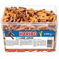 Haribo Larv-kringlor 2,4 kg i plastburk