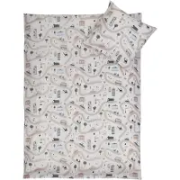 Licens Sängkläder med bilar - 100% bomull - Juniorbäddset 100x140 cm