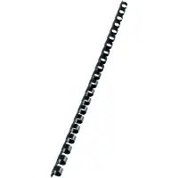 GBC CombBind - 10 mm - 21 ringar - A4 (210 x 297 mm) - 65 ark - svart - 100 stk plastbindningskam - för CombBind C110, C210, C250PRO
