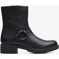 Clarks Hearth Cross Svarta Läderstövlar