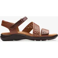 Clarks Kitly Way Tan Läder Sandaler
