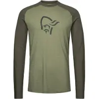 Norrøna - Underställ - Femund Pureull Long Sleeve M Loden Green för UnisexUll - Storlek L - Grön