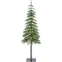 Lodge julgran med lampor, 155 cm