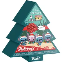 Funko POP! - Lilo & Stitch Semester 2025 - Pack 4 nyckelringar Pocket POP! Träd Semester Box 4 cm