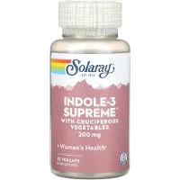 Solaray Indole-3 Supreme, 200 mg, 30 vegetabiliska kapslar