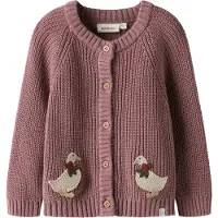 Lil´ Atelier Lil' Atelier Cardigan - Stickad - NmfEmlen - Nostalgi Rose - - 3 år (98) - Cardigan