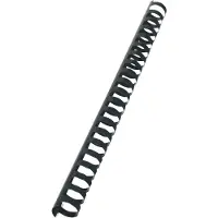 GBC CombBind - 22 mm - 21 ringar - A4 (210 x 297 mm) - 195 ark - svart - 100 stk plastbindningskam - för P/N: 2101435, 4400399, IB271106, IB271717