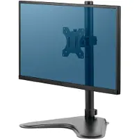 Fellowes Professional Series Single Freestanding Monitor Arm - Monteringssats - för Bildskärm - plast, aluminium, stål - svart - skärmstorlek: upp till 32 tum - disk-monteringsbar