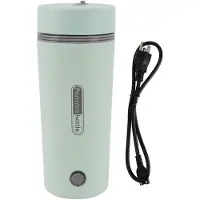 Vestidos Rese Vattenkokare 300W 350ml Rostfritt Stål Automatisk Isolering Bärbar Mini Varmvatten ljusgrön färg
