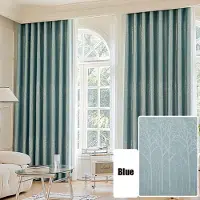Home with love Förtjockade Jacquard Mörkläggningsgardiner Vardagsrum Sovrum Heminredning Fönstergardin W150*H270cm