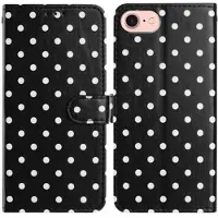 Mtp Products iPhone 16e/17e plånboksfodral med prickmönster - svart
