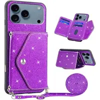 Mtp Products iPhone 17 Pro Stardust Skal med Korthållare - Lila