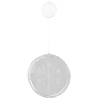 GoolRC 3D Jul Fönsterlampa Batteridriven Snöflinga Mönster Akryl Rund LED Juldekorativ white