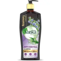 Dabur Vatika Rosmarin & Tång Schampo 640 ml | Anti-Håravfall, Stärkande, Närande Formula För Tjockare Fylligare Hår, Inga Sulfater Eller Parabener