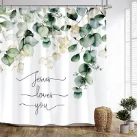 Household supplies MH Sjöstjärna Strand Duschdraperi Snäckor Rustika Träplankor Palmer Naturlandskap Tryckta Duschdraperier Badrumsdekor 90x180cm-35x70in