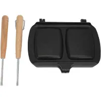 Cosy Homes Smörgås Bakform Dubbelsidig Smörgåsgrill Non-stick med Avtagbart Handtag Smörgås Stekpanna
