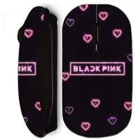 CAPACHEAP Trådlös mus - Blackpink - Rosa hjärta - Ergonomisk - Optisk - 80 g