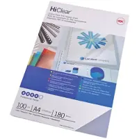 GBC Inbindningsomslag A3 200 mik. transparent | IB7700 HiClear 100st