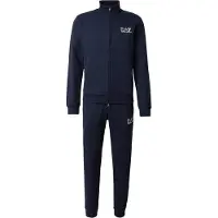 Emporio Armani Träningsoverall mörkblå / vit