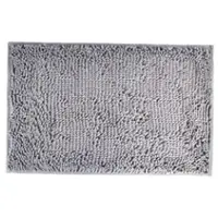 Cosy Homes 40X60CM Badrumsmatta Vattenabsorption Mörkgrå Halkskydd PVC Förtjockad Matta Dörrmatta för Hotell