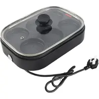 Aimo 6 Håls Äggstekpanna Nonstick Frukostgryta Multifunktionell Frukostmaskin Hamburgermaskin Med gray