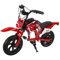 YAMALI C6 Elcykel 200W 25.2V2600MAh Urban Pendling E-cykel 12 Tums Däck Barns Utomhuslek EBike röd