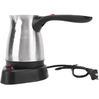 GoolRC Mini Kaffekanna Anti Skållning Snabb Uppvärmning Bärbar Elektrisk Kaffekanna med Handtag för Mjölk Te 500ml CN PLUG gray