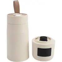 OutsideWorld Bärbar Liten Vattenkokare Snabb Uppvärmning Rostfritt Stål USB Uppladdningsbart 2600mah Batteri 300ML L