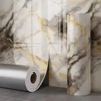 Warmth Home 1 Rulle Marmor Tjockt Skum Imitation Kakel Självhäftande Tapet Sovrum Vardagsrum Dekoration Badrum Vattentät Väggklistermärke 40cmX3m