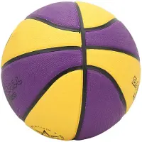 Vestidos Gummi Basketboll Gummi Gul Lila Mjuk Touch Lätt att Greppa Sport Basketboll för Barn Ungdom