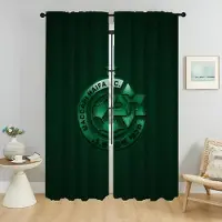 Household supplies MH Maccabi Haifa Gardiner Gardiner Barnrum Halloween Dekoration Tyll för sovrum Mörkläggningsgardin Skiljevägg Gardiner 2 Styck W50xH70cmx2pcs-CL