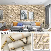Home with love 3d Geometrisk Frostad Vattentät Självhäftande Tapet Hem Väggpapper Heminredning Väggdekal 10M