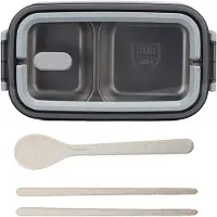 Cosy Homes Bentoboxar 2-lagers 1400ml matlåda i rostfritt stål med isolering och läckagesäkra försegling White
