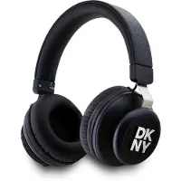 DKNY Metalllogotyp Svarta Bluetooth On-Ear Hörlurar
