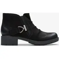 Clarks Hearth Clara Svart Nubuck Stövlar