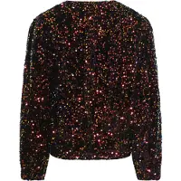 Noella Teagan Wrap Blus i Svart