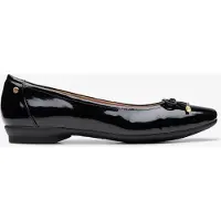 Clarks Candra Ljus Svart Lackskor