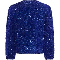 Noella Teagan Wrap Blus i Marinblå