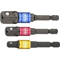 Vigor Equipment V7603/3 Hylsnyckeladapterset 6.3 mm 1/4 tum Drivning 1/4 1 set