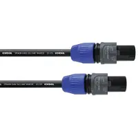 Cordial Högtalare Kabel [1x Typ SPK-kontakt - 1x Typ SPK-kontakt] 2 x 2.5 mm² 10.00 m Svart