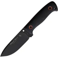J&V Adventure Knives Black Bear Fixed Blade Black