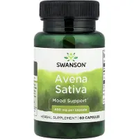 Swanson Health Avena Sativa, 400mg, 60 Kapslar