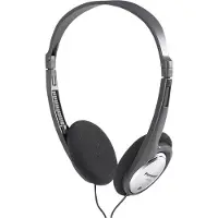Panasonic RP-HT030 On Ear hörlurar Sladd Stereo Svart, Silver Lätt bygel
